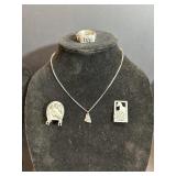 3-piece set of horse jewelry