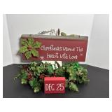 Metal "Christmas warms the heart with..