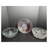 Decorative fruit bowl, lead crystal bowl...
