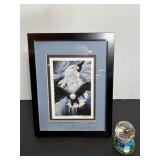 Framed art titled "you can catch the