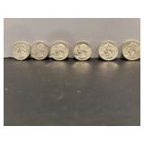 (6) 1964 Silver USA Washington Quarters-D
