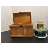 Wooden Box & Ribbon