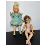 Vtg Made in England Celluloid doll with Sawdist...