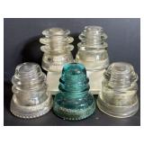 Vtg glass insulatiors