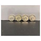 (4) 1964 Silver USA Washington Quarters-D