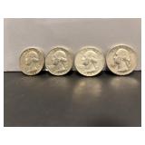 (4) 1964 Silver USA Washington Quarters-D