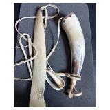 Vtg Powder horn