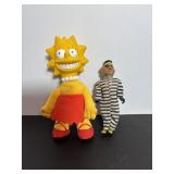 1976 Remco moveable head hamburglar & Lisa doll