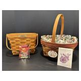 Longaberger baskets 1995 Easter basket with liner,