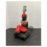 Vtg Mid - Centrury Nubian Blackamoor Chalk Ware...