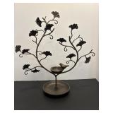 Cast metal "Bird & Twig Tree Jewelry  stand with .
