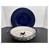 Serving bowl & casserole dish