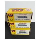 Vtg Winchester Rim Fire cartridges- 22 long rifle