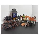 Halloween & fall decorations (lights work)