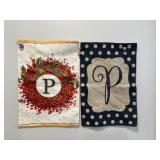 Seasonal decorative flags (5) 12" x 18"