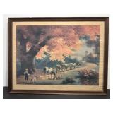 Framed "Close of Day" print by Paul Detlefsen..