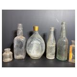 Vtg Bottles  Dr. Pepper, Pinch, Miller...