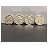 1961, 1963, &  (2) 1964 Silver USA Washington..