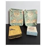Klippers diaper fastners & casteel soap Vtg tin...