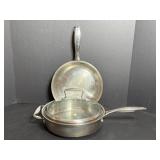 Belgique stainless steel 9.5" frying pans...
