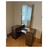 Antique make-up dresser & mirror 44"W x 19"D x ...