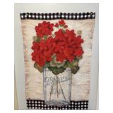 Seasonal decorative flags (4) 28" x 40"...