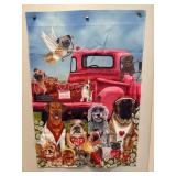 Seasonal decorative flags (4) 29" x 43"