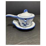 Vtg Husquarana Bluebird Enamel cast - iron ...