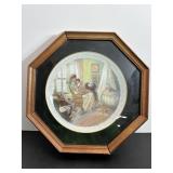 1986 Framed Rob Sauber "Motherhood" plate....