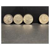 (3) Kennedy silver half dollars D mint mark..