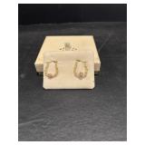 10K gold hoop earrings