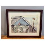 Framed art print birds Marjolein Bastin..