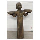 Vintage Cast Stone Garden Statue 48"H