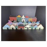 Wood Top of Door Frame Folk Art Houses