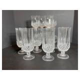 Cut Glass Stemware 7"H