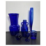 Cobalt Blue Glassware & Vases