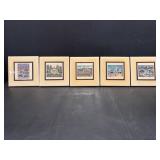 Tile Coasters with Built in Stands