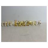Vintage Mini Bunny Basket Figures & Bunnies