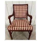 Checked Arm Chair.