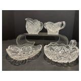 Vintage Imperial Glass Sugar, Candy & Creamer