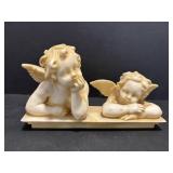 Vintage Italian A Santini Angel Figurines 7.5"H