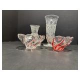 Mikasa Red Peppermint Candy Dishes & Vases