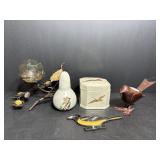 Takahashi Hand Decorated Trinket Box & Misc