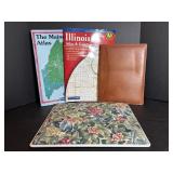 Leather Portfolio, Lap Desk & Atlases