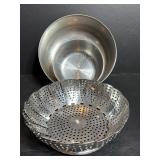 Stainless Steel Bowls & Vegetable Strainer