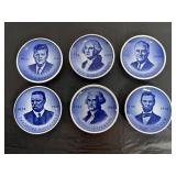 Royal Copenhagen Denmark Porcelain Plates 3" Dia