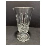 Waterford Lismore Crystal Footed Vase 8.5"H