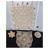 Vintage Doilies 5"x27" & 21"x24"