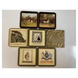 Vintage Cork Backed Coasters