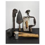 Vintage Diamond Pipe Wrench Stanley Drill & Misc